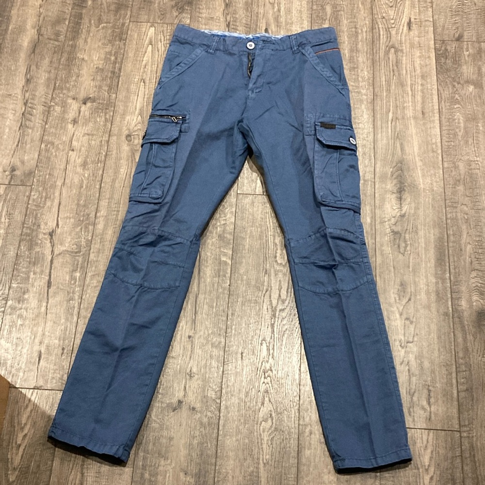 Men's Blue Cargo Pants